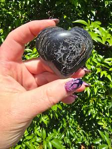 Hearts: Black Tourmaline Heart A