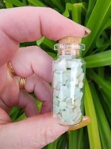 Amazonite Crystal Chip Bottle