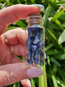 Sodalite Chip Bottle