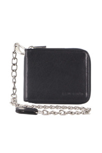 Wallets: Men's Zipped Wallet with Chain