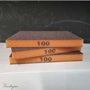 100g foam sanding sponge: Abrasive Flexible Foam sanding Sponge pad-2 sided 100g