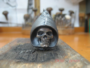 Jewellery manufacturing: Grim Reaper Skull Ring deadringerjewelry