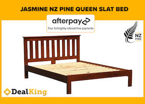 NZ PINE QUEEN SLAT BED