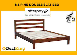 DOUBLE NZ PINE SLAT BED