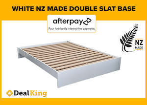 WHITE NZ MADE DOUBLE SLAT BASE