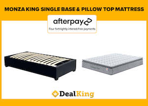 MONZA KING SINGLE SLAT BASE & PILLOW TOP MATTRESS