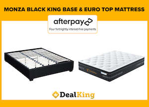 MONZA KING SLAT BASE & PANAMERA POCKET SPRING GEL MEMORY FOAM EURO TOP MATTRESS