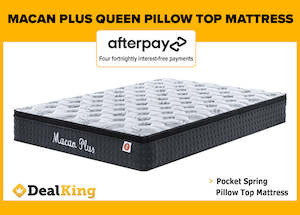 QUEEN POCKET SPRING PILLOW TOP MATTRESS 260MM THICK