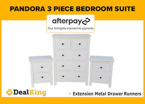 Bedroom Furniture: PANDORA 3 PIECE BEDROOM SUITE