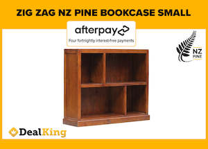 ZIG ZAG NZ PINE SMALL BOOKCASE