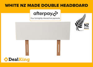 Headboards: DOUBLE NZ MADE HEADBOARD WHITE