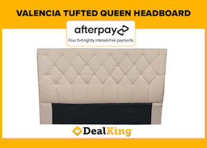 VALENCIA TUFTED QUEEN HEADBOARD CREAM