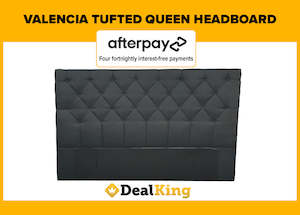 VALENCIA TUFTED QUEEN HEADBOARD BLACK