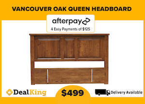 Headboards: VANCOUVER OAK QUEEN HEADBOARD