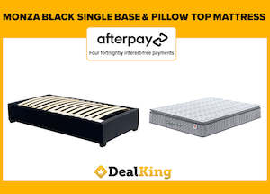 MONZA SINGLE SLAT BASE & PILLOW TOP MATTRESS