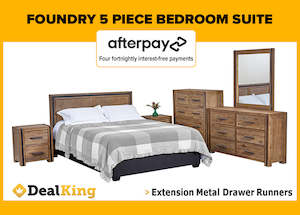 Bedroom Furniture: FOUNDRY 5 PIECE BEDROOM SUITE