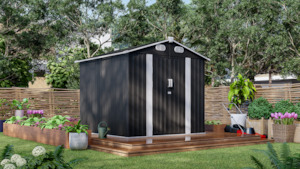 Garden Shed 8 x 8ft Shadow Grey