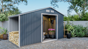 Garden Shed 11x6ft Cold Grey