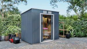 Garden Shed 6 x 4ft Cold Grey