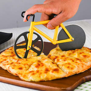 Kitchen Stainless Steel Creative Bicycle Pizza Cutter Baking Tool