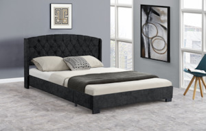 King Bed 167.5 x 203cm Silver 4022-3