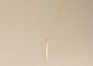 Jewellery: Barre Pendant Necklace