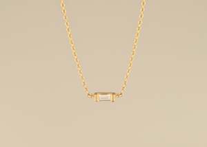 Baguette East to West Necklace