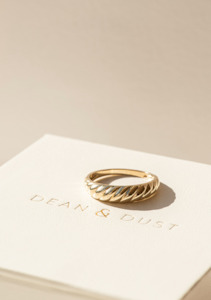 Golden Croissant Ring