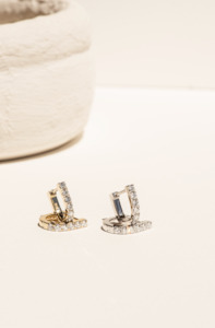 Jewellery: Milieu Diamond D Earrings