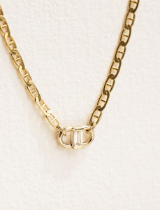 Signature Link with Baguette D Necklace