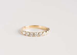 Shared Claw Set Diamond Ring