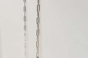 Jewellery: Silver Barre Link Bracelet