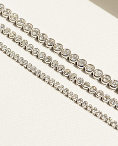 Bezel Set Diamond Tennis Bracelet