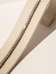 Jewellery: Lab Diamond Tennis Bracelet - 4.8ct TDW