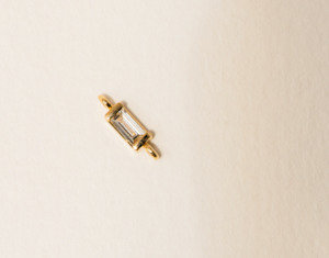 Jewellery: Le Point Baguette Diamond Charm