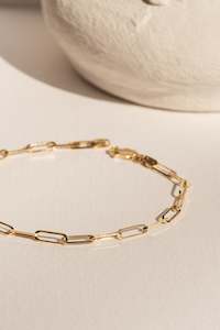 Jewellery: Milieu Barre Link Knife Edge Bracelet