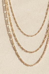 Jewellery: Grande Figaro Chain Three in One