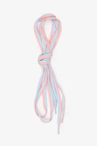 Stripe Shoelaces | Peach and Sky