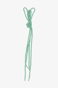 Womenswear: Round Shoelaces | Green and White