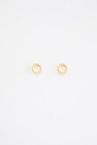 Dot Circle Earring | Gold