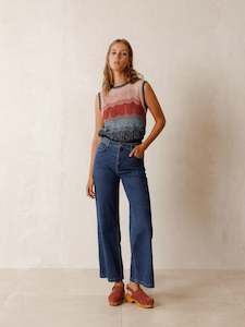 Braided Denim Pants