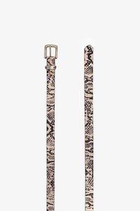 Hide Belt Thin | Snake Print