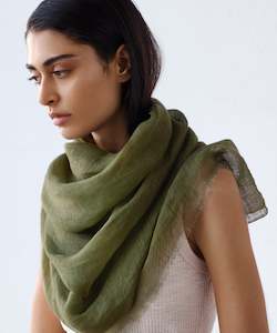 Womenswear: Violet Linen Scarf