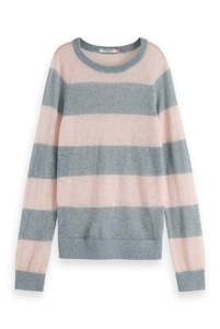 Womenswear: Block Stripe Raglan Pullover