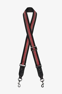 Womenswear: Bag Strap | Red Lurex Stripe