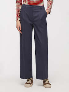 Darted Wide Leg Trouser