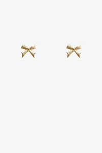 Mini Bow Earring | Gold