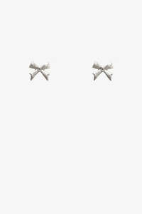 Womenswear: Mini Bow Earring | Silver