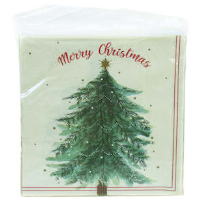 Christmas Serviettes - Christmas Tree ' Merry Christmas'