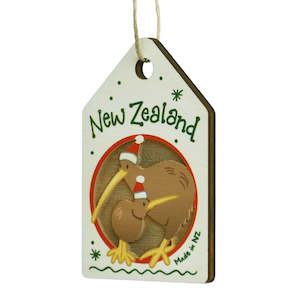 New Zealand Made Christmas Decoration - Kiwi Family CLEARANCE